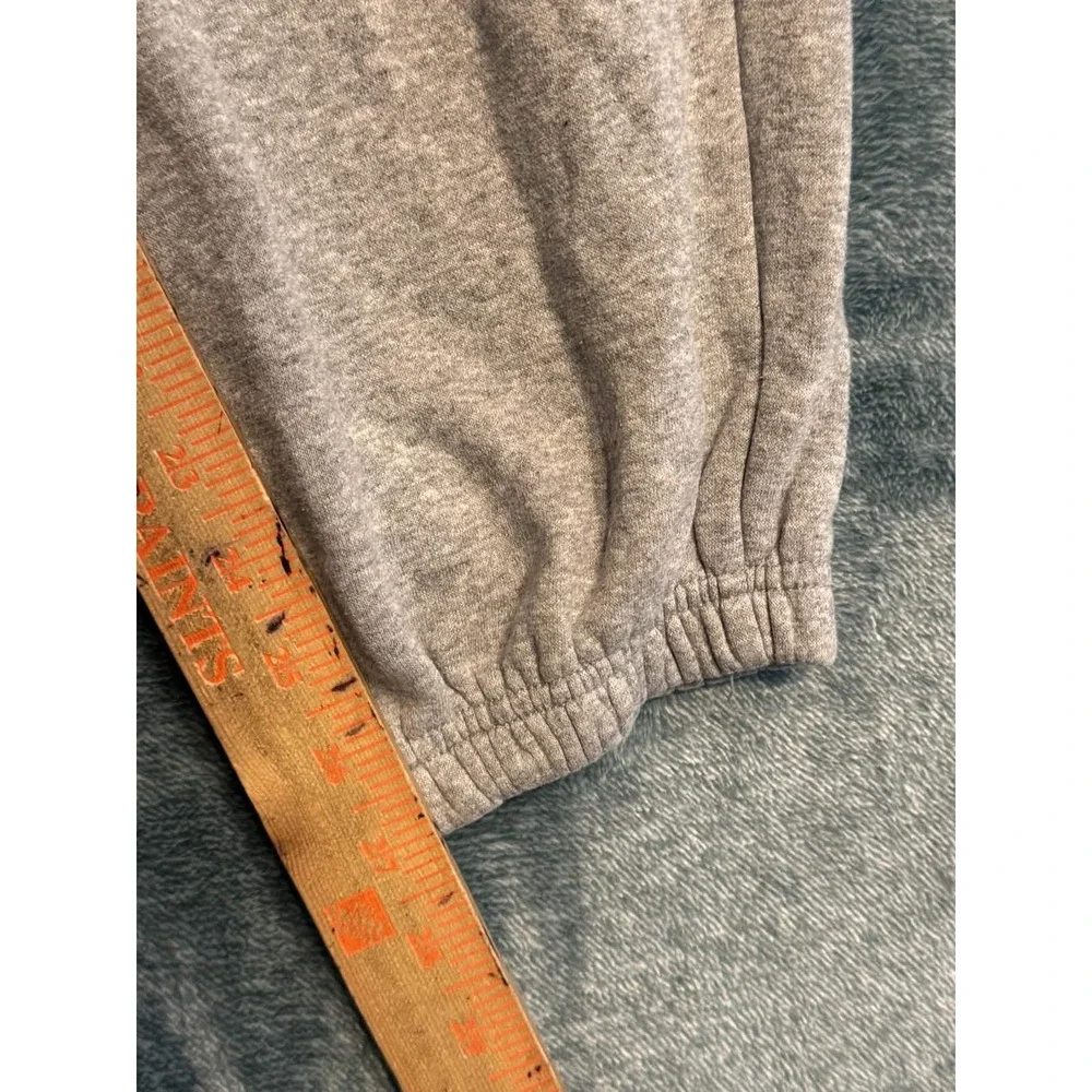 Nike Womens XS Heather Gray High Waisted Joggers Sweatpants Cotton Blend Fleece